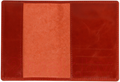 Обложка на паспорт Кожевенная Мануфактура Оblhm_11119 (красный)