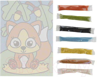 Изображение товара Набор для творчества Lori Фреска. Картина из песка Бельчонок / Пз/Ф-010