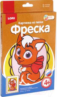 Изображение товара Набор для творчества Lori Фреска. Картина из песка Кошечка / Пз/Ф-002