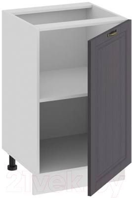 Шкаф-стол кухонный ТриЯ Лина 1Н5 (белый/графит)