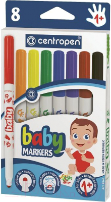 Фломастеры Centropen Baby Markers 1+ / 586600080 (8цв)
