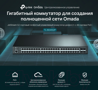 Коммутатор TP-Link TL-SG3452P