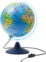 Глобус Globen Зоогеографический Классик Евро с подсветкой / Ке012500270 - 