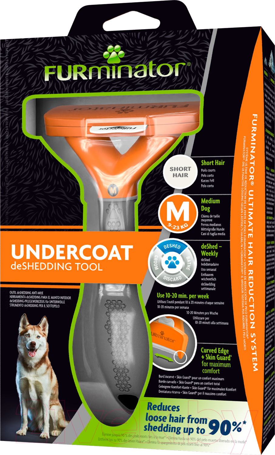 Фурминатор для животных FURminator Dog Undercoat M Short Hair 12 YA — фото 4