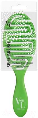Расческа Von-U Spin Brush 87069 (зеленый)