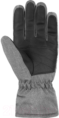 Перчатки лыжные Reusch Marisa / 6031150-7721 (р-р 7, Black/Black Melange)