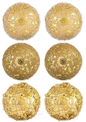 Набор шаров новогодних Elan Gallery 970064 (золото)