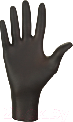 Перчатки одноразовые Mercator Nitrylex PF текстурированные нестерильные неопудренные (XL, черный)