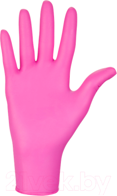 Перчатки одноразовые Mercator Nitrylex PF текстурированные нестерильные неопудренные (XS, розовый)