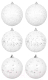 Набор шаров новогодних Elan Gallery 970076 (белый) - 