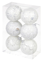 Набор шаров новогодних Elan Gallery 970077 (белый) - 