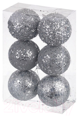 Набор шаров новогодних Elan Gallery 970079 (серебро)