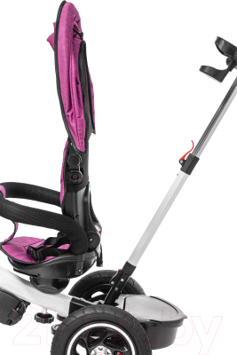 Трехколесный велосипед с ручкой NINO Active (розовый)