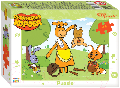 Пазл Step Puzzle Оранжевая корова / 71037 (54эл)