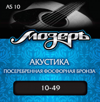 Струны для акустической гитары Мозеръ AS10 - 