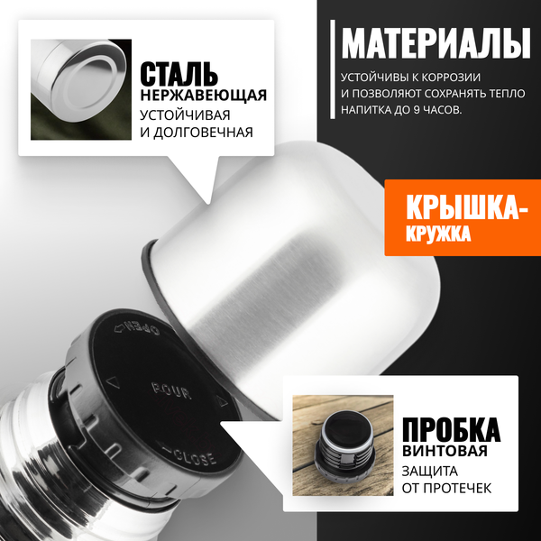 Термос для напитков Coyote SVF-1000