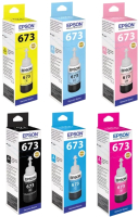 

Комплект контейнеров с чернилами Epson, T673 / C13T67314A-C13T67364A