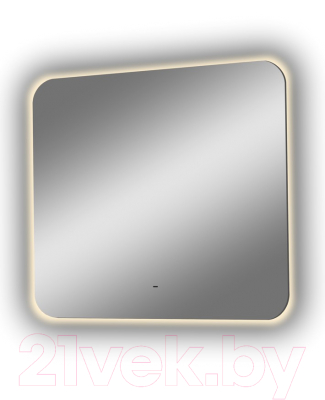 Зеркало Континент Burzhe Led 80x70 (бесконтактный сенсор, теплая подсветка, реверсивное крепление)