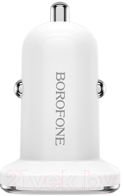 Зарядное устройство автомобильное Borofone BZ12 с кабелем Type-C (белый)