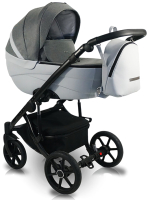 Детская универсальная коляска Bexa Ideal 2 в 1 (ID 10, темно-серый/серая кожа) - 