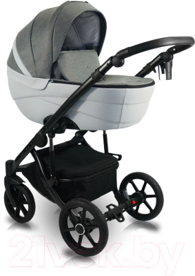 Детская универсальная коляска Bexa Ideal 2 в 1 (ID 10, темно-серый/серая кожа)