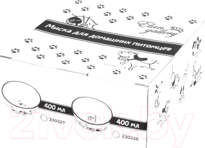 Миска для животных Elan Gallery Жизнь собак / 230227 (400мл)