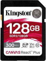 Карта памяти Kingston Canvas React Plus SDHC 128GB (SDR2/128GB) - 