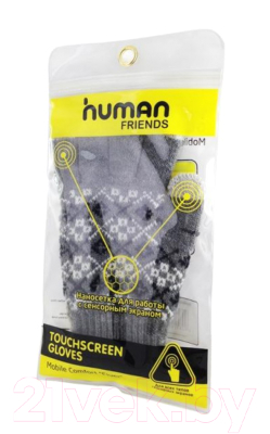 Перчатки для сенсорных экранов CBR Human Friends Fiver (серый)