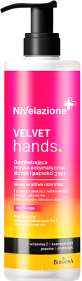 Маска для рук Farmona Nivelazione Омолаживающая энзимная 2в1 Velvet Hands  (200мл)