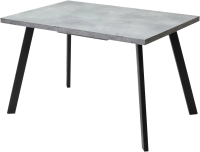 Обеденный стол M-City Brick M 120 / DEDBRICKMBETPORBLK120 (бетон портленд/черный) - 