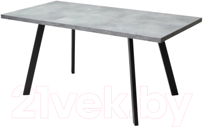Обеденный стол M-City Brick M 120 / DEDBRICKMBETPORBLK120 (бетон портленд/черный)