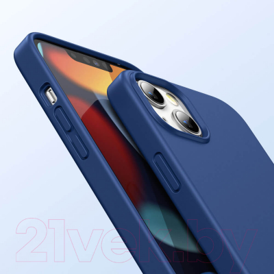 Чехол-накладка Ugreen Liquid Silicone Case for iPhone 13 LP544 / 80674 (темно-синий)