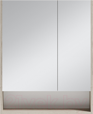 Шкаф с зеркалом для ванной Misty Мускат 70 / П-Мус04070-01