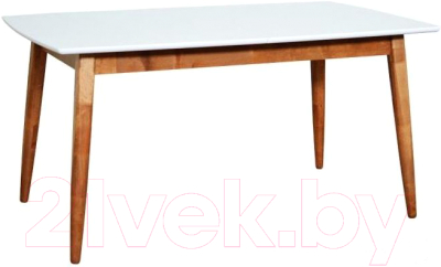 Обеденный стол Экомебель Дубна Дубна Скандинавия мини-2 80x120-161 (айс)