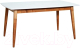 Обеденный стол Экомебель Дубна Дубна Скандинавия мини-2 80x120-161 (айс) - 