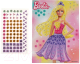 Миниатюра изображения товара Набор для творчества MultiArt Барби Аппликация крупными стразами / BIGGEMSART-BRB-FAN1