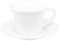 Набор для чая/кофе Elan Gallery Белый узор / 540530 (2пр.) - 