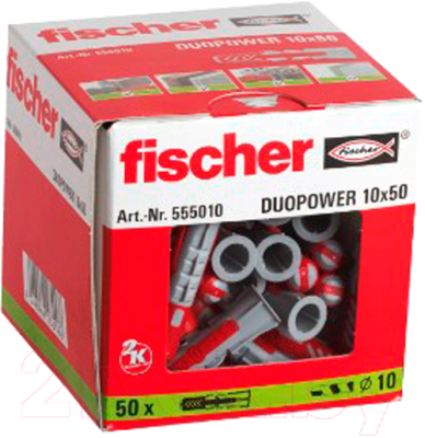 Дюбель универсальный FISCHER Duopower 10x50 (50шт)