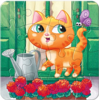 Развивающая игра Baby Toys First Puzzle Котик / 04146 (16эл) - 