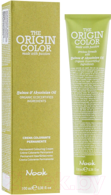 Крем-краска для волос Nook The Origin Color Permanent Colouring Cream 10.0 (100мл, платиновый блондин)