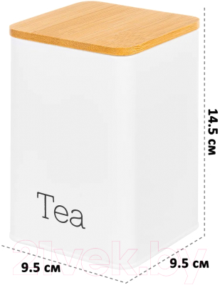 Набор емкостей для хранения Elan Gallery Чай, кофе, сахар / 240208 (белый)