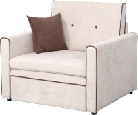 Кресло-кровать Мебельград Скаут Стандарт (торонто светло-бежевый/торонто коричневый) - 