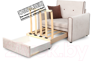 Кресло-кровать Мебельград Скаут Стандарт (торонто серый/торонто зеленый)