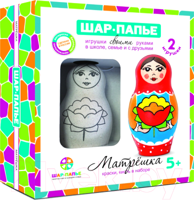 

Набор для творчества Шар-папье, Матрёшка / В40923