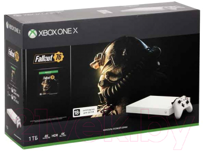 Игровая приставка Microsoft Xbox One X 1 ТБ + Fallout 76 / FMP-00058