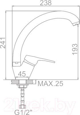 Смеситель Ledeme LL5936B-20 (бежевый)