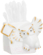 Миниатюра изображения товара Держатель для зубочисток Elan Gallery Сова / 330727 (белый, золотистый)