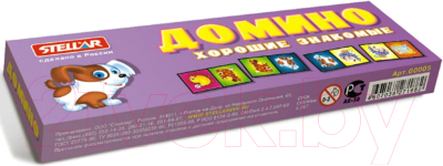 Изображение товара Развивающая игра Stellar Домино детское №5 Забавные животные / 00005