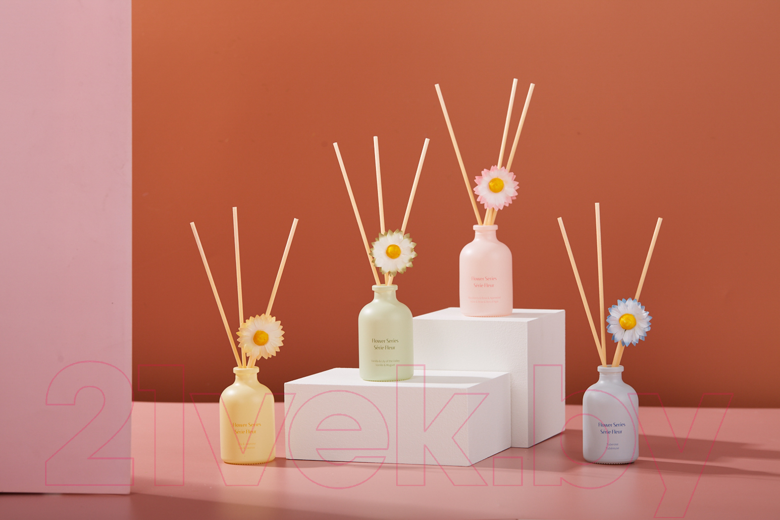 Аромадиффузор Miniso Flower Series Reed Diffuser. Tuberose / 2933 — фото 5