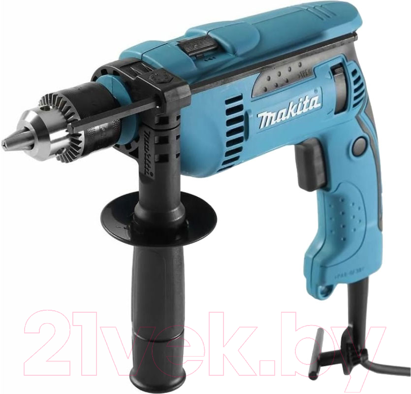 Профессиональная дрель Makita HP 1640 X4 + набор сверл D-46202